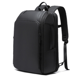 #81013 雙肩包 黑色 大容量 扩容 商务 摄影旅游 背包定制印企业LOGO