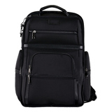 #85108 商务出差会客旅行耐磨背包定制LOGO Laptop Backpack supplier Black Front Side