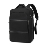 #85002 黑色商务力挺防泼水通勤背包定制logo laptop backpack oem logo for company